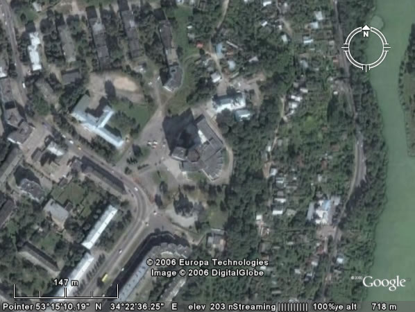 Google Earth Брянск: Гостиница «Брянск» Google Earth Брянск: Гостиница «Брянск»